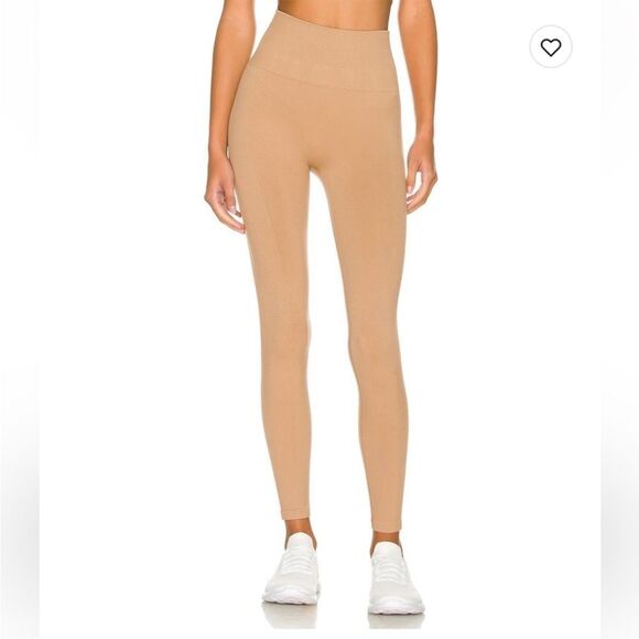 Spiritual Gangster Pants - Spiritual‎ Gangster compression sculpt leggings size M/L Tan Beige Ribbed